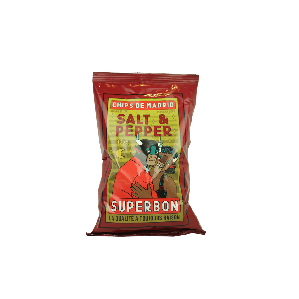 SUPERBON Madrid Crisps Poivre et Sel - Pepper and Salt (135g)