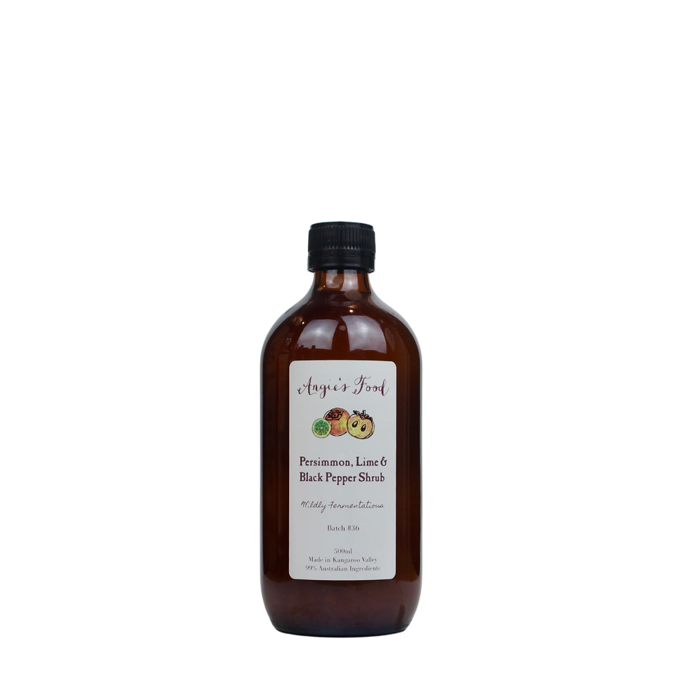 Angie's Food Persimmon, Lime & Black Pepper Shrub
