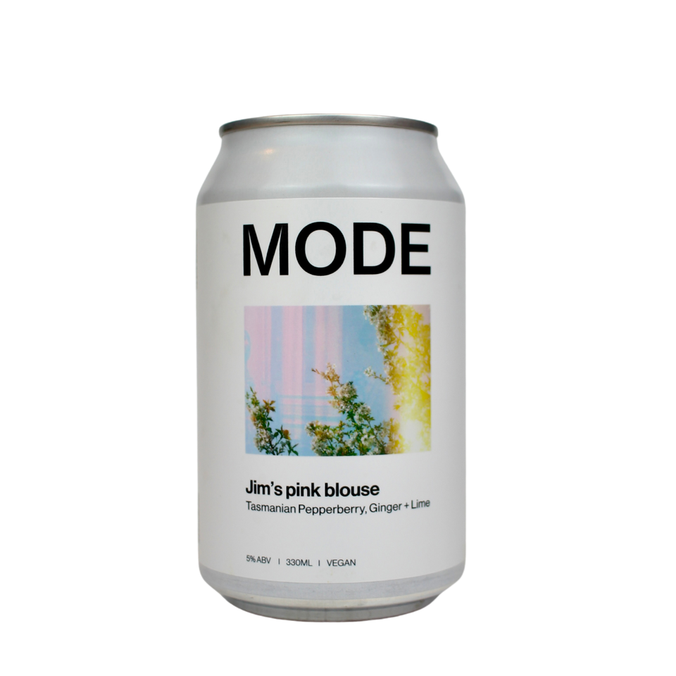 MODE Jim’s Pink Blouse Tasmanian Pepperberry, Ginger & Lime Hard Seltzer