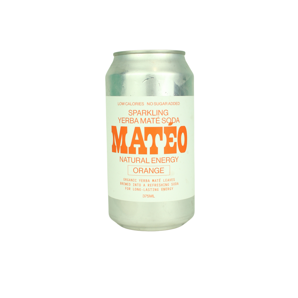 Mateo Soda Yerba Mate Orange 375mL