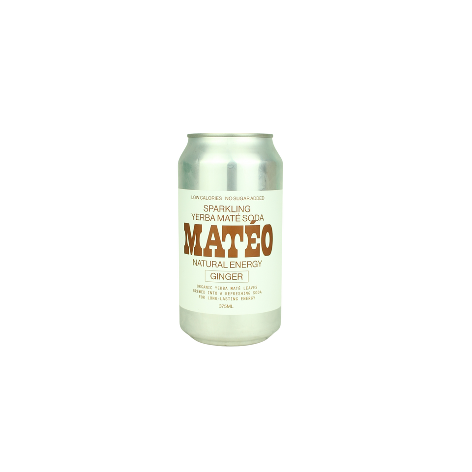 Mateo Soda Yerba Mate Ginger 375mL