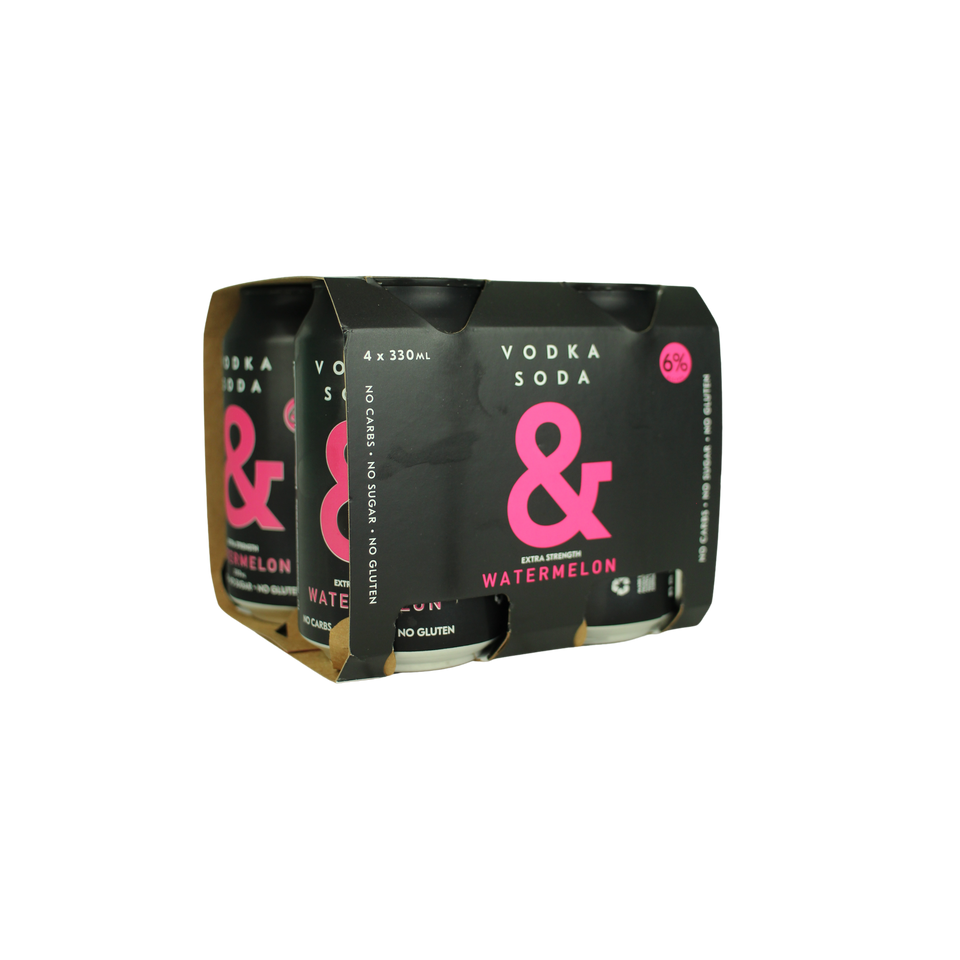 Ampersand Vodka Watermelon 4pk