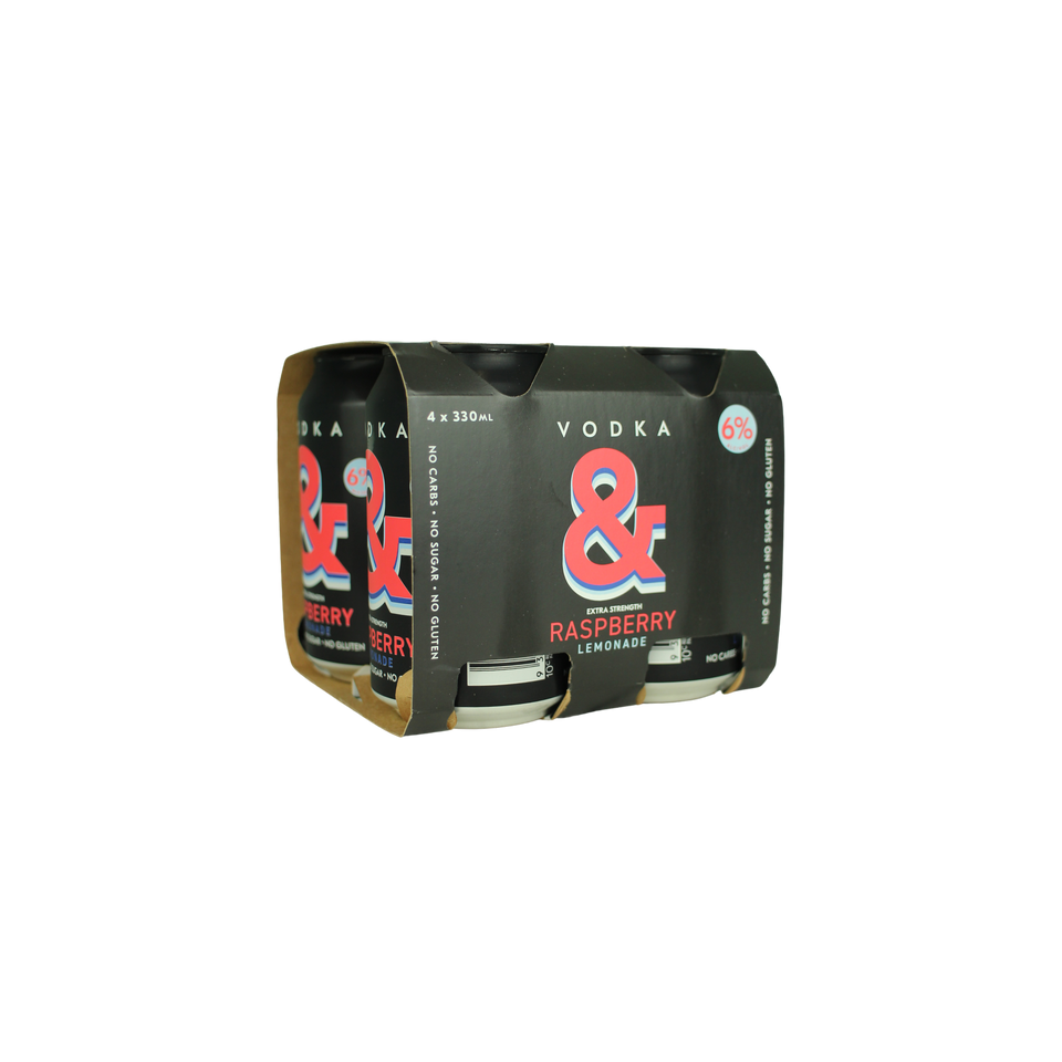 Ampersand Vodka Raspberry 4pk