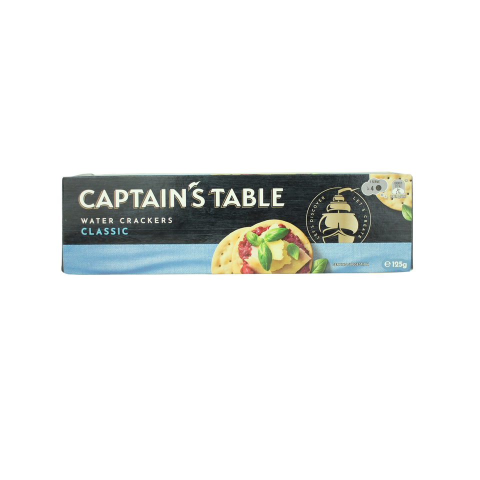 Captains Table Water Cracker 125g