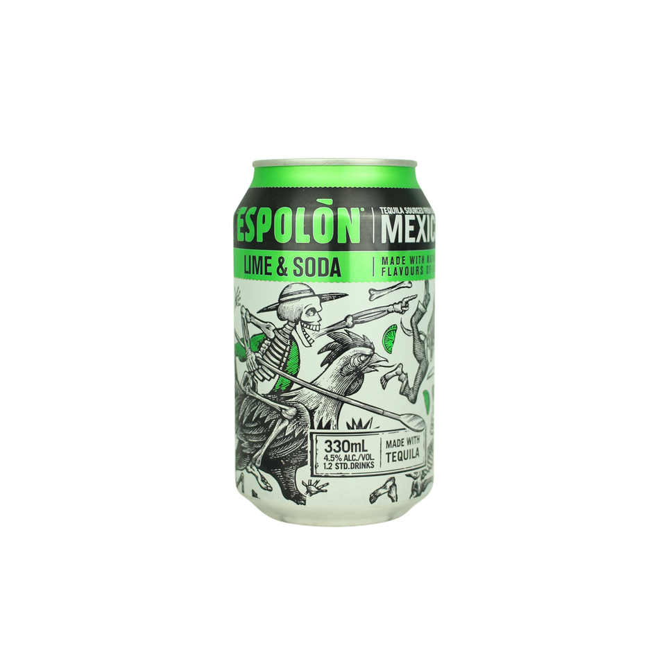 Espolon Lime & Soda Can 330mL
