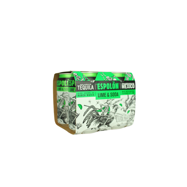 Espolon Lime & Soda Can 4 Pack
