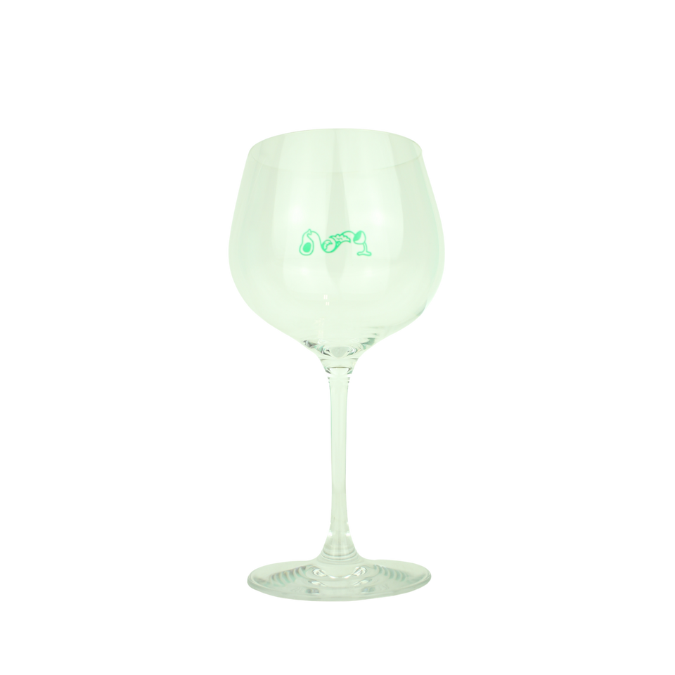 SPON Branded Glass (WIDE BURGUNDY)