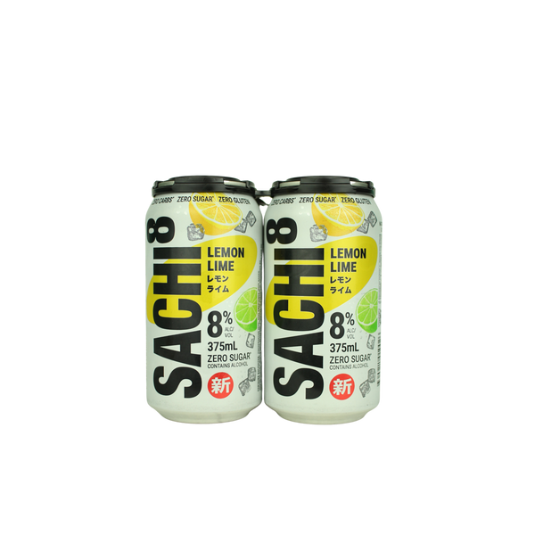 Sachi8 Lemon Lime 375ml 4pk