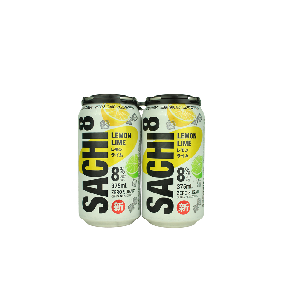 Sachi8 Lemon Lime 375ml 4pk