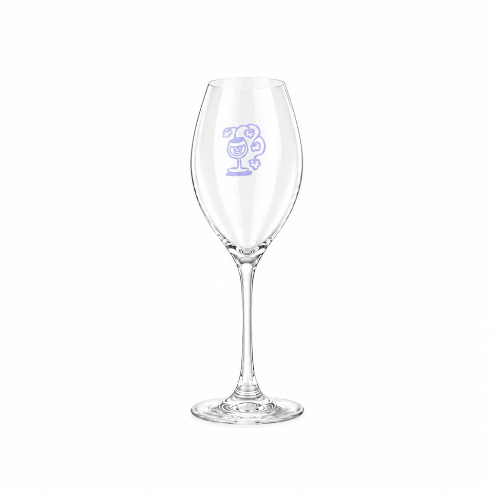SPON Branded Glass (SPARKLING/WHITE)