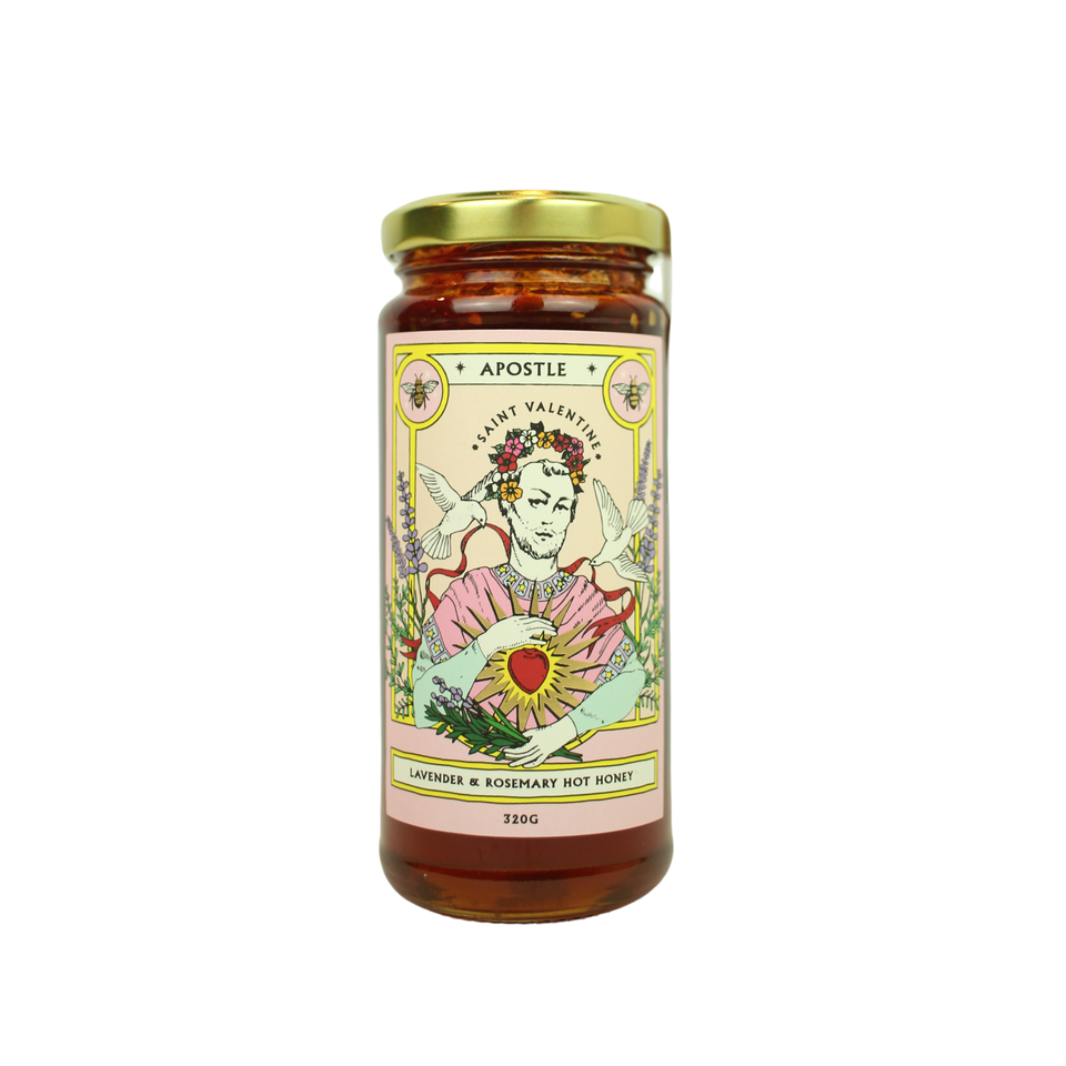 Apostle Hot Sauce Saint Valentine Lavender & Rosemary Hot Honey (320g)