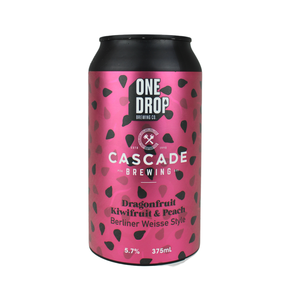 One Drop x Cascade Dragonfruit, Kiwi & Peach Berliner