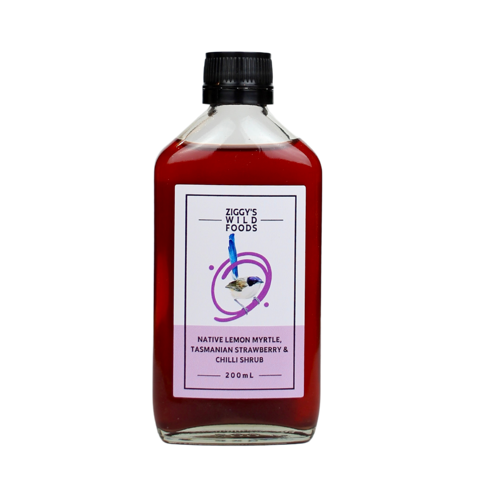 Ziggy's Native Lemon Myrtle, Strawberry & Chilli Shrub