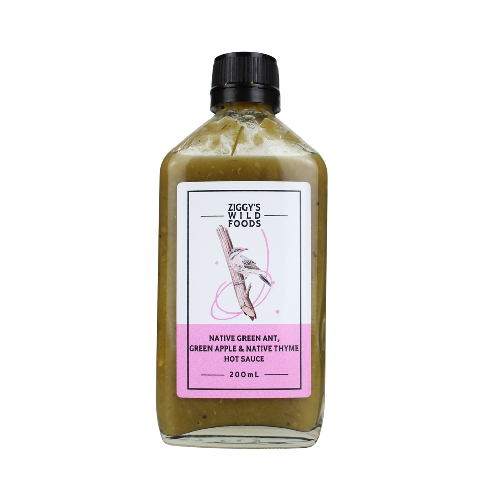 Ziggy's Native Green Ant, Green Apple & Native Thyme Hot Sauce