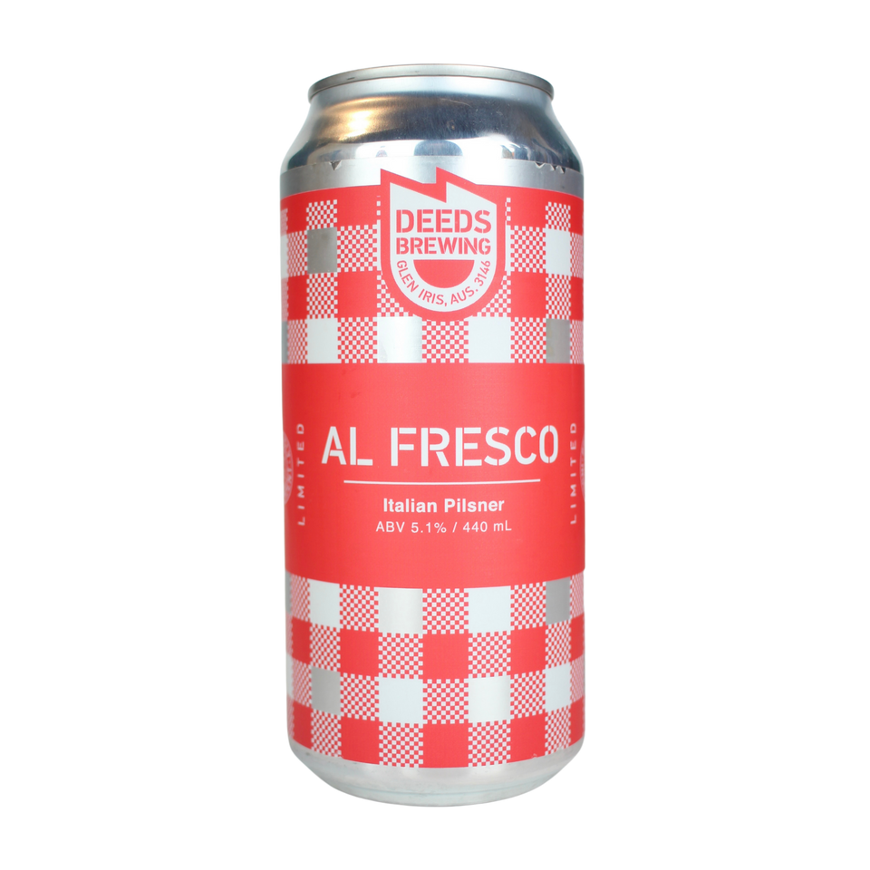 Deeds Al Fresco Italian Pilsner
